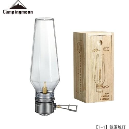 Portable Ultralight non-mantles Gas Lantern Outdoor Camping Tourist Tent Gas Lamp Night Lamp Gas Candle Roman Atmosphere