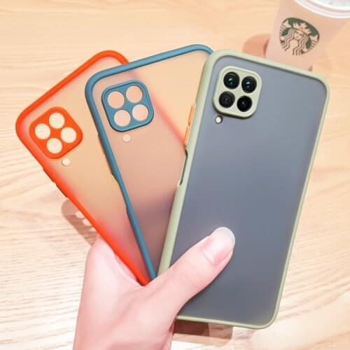 Shockproof Case For Huawei Nova 6 SE Case Silicone Matte Candy Colors Back Cover For Huawei Nova 6SE Simple Candy TPU Phone Case