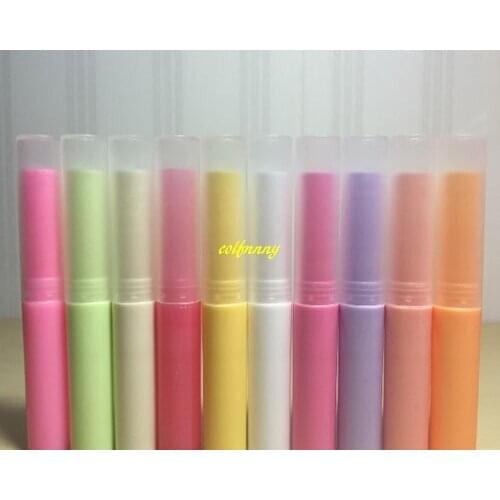100pcs/lot 3g Empty Lipstick Tube Plastic Lip Balm Container Small Cosmetic 3ml Lip stick Gloss bottle