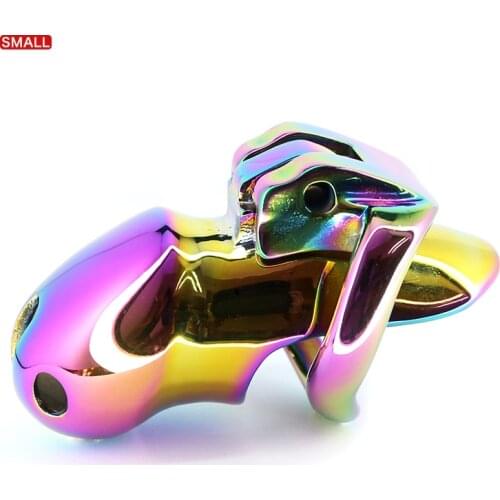 Rainbow HT V3 SMALL COCK CAGE Chastity Device NEW V3 THE NUB STEEL VERSION Chastity Cage Device BDSM toys