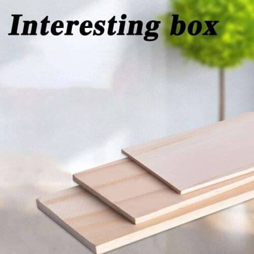 Pine board, pine strip construction model material, solid wood board, original board, multiple specifications 3~8mm thick