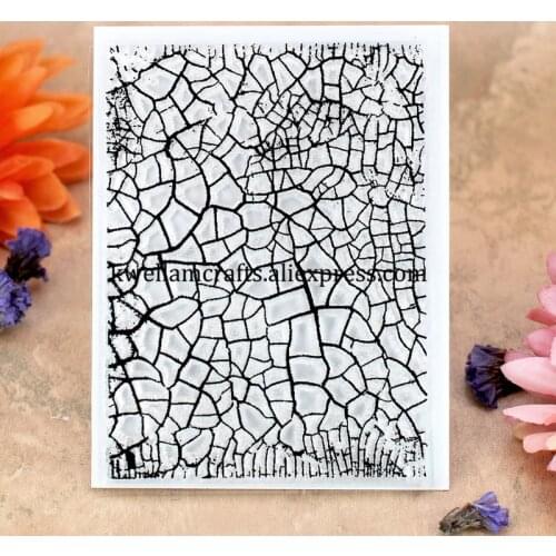 Crack Background Scrapbook DIY photo cards rubber stamp clear stamp transparent stamp 7.5x10cm KW7102454