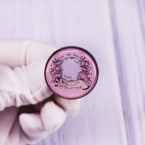 You Are Magic Pink Pin Brooch Badge