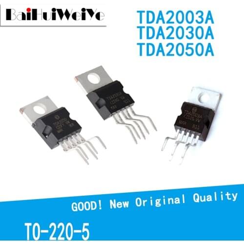 10pcs/lot TDA2003A TDA2030A TDA2050A Transistor TO-220 TDA2003 TDA2030 TDA2050 TO-220-5 New Original Good Quality Chipset