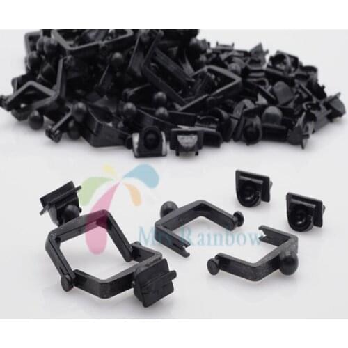 200/Pcs Dental Lab Plastic Disposable Articulator Ceramco Mouth Bite Holder Black Dentist Lab Tools