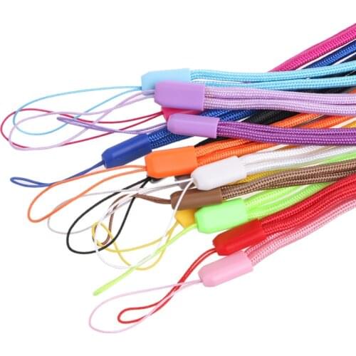 5pcs Black White Green Red blue Yellow Protective Wrist Strap Pine Rope Selfie Stick Lanyard Mobile Phone Flashlight Camera