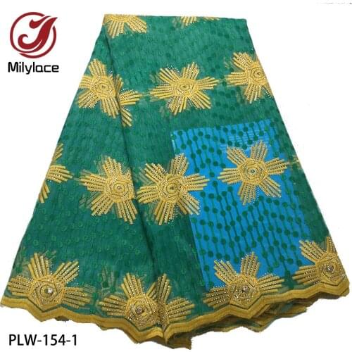 African Lace Fabric with Stone for Wedding High Quality French Embroidered Tulle Lace Fabric PLW-154