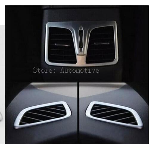 Accessories 3PCS FIT FOR 2015 2016 2017 for HYUNDAI SONATA LF CHROME DASHBOARD AIR VENT TRIM COVER MOLDING FRAME GARNISH I45