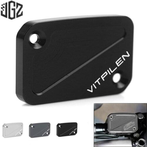 Motorcycle Accessories CNC Aluminum Front Brake Reservoir Fluid Tank Cover Cap for Husqvarna Vitpilen 250 2018 2019 2020 2021