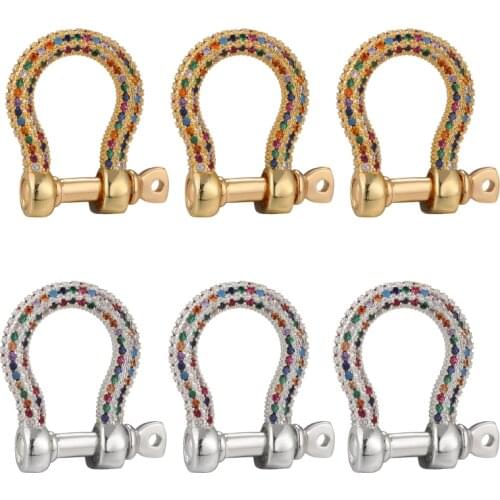 Juya DIY Closures Supplies Fastener Locket Carabiner Screw Clasps Accessories For Handmade Paracord Pendant Jewelry Making