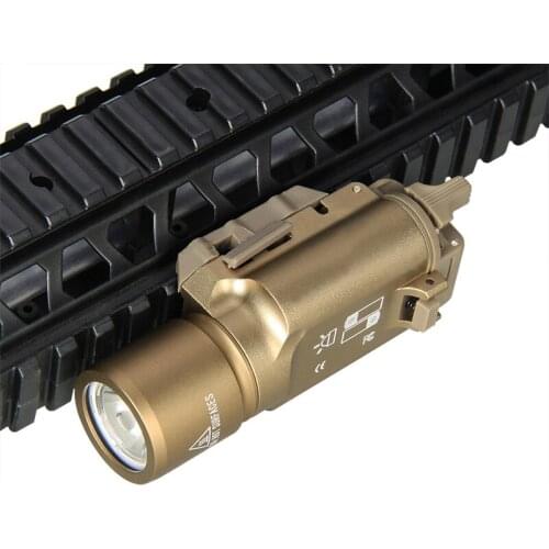 Airsoft accessories X300 LED Tactical Flashlight rifle light Pistol Weapon Light White Light for Hunting gz15-0026tan
