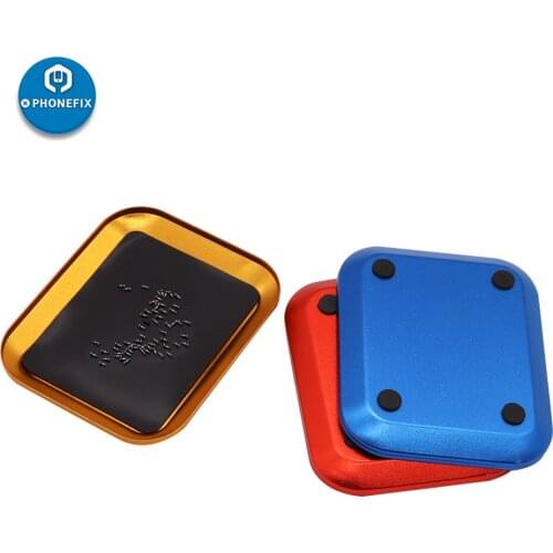 1pc Aluminium Screw Tray with Magnetic Pad Screws Disk Pallet for RC Model Car Helicopters Airplanes Repair Tool Color Random