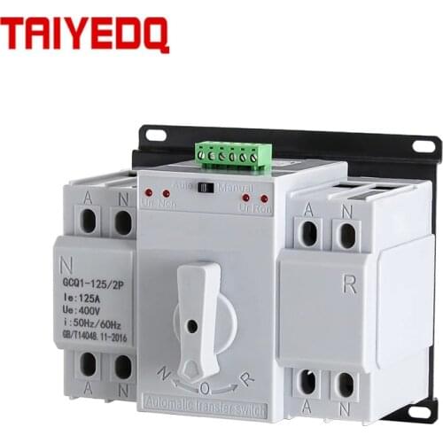 MCB Ats Dual Power Automatic Transfer Switch Three-Phase Four-Wire 63A 80A 100A125A 220V
