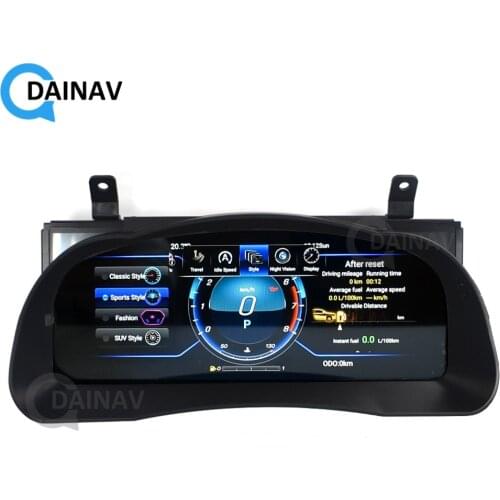 Android system Car LCD Meter instrument dashboard screen GPS Navigation For Toyota Highlander 2015-2019 Multimedia player
