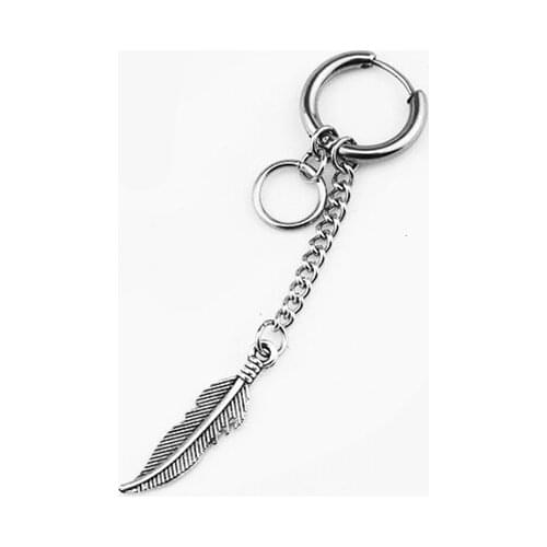 Free Shipping Fashion Earrings for Women Korean Jewelry Hip Hop Drop Earrings for Men Leaf Pendant Dangle Chain Earrings Brincos