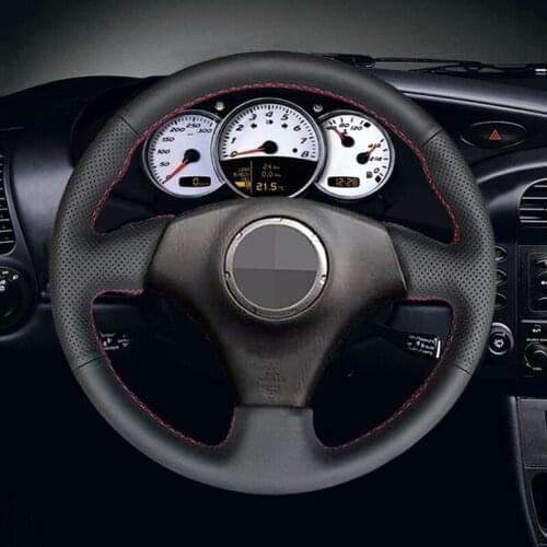 Black Artificial Leather Car Steering Wheel Cover for Toyota RAV4 2003-2005 Celica 2003 Lexus IS200 300 1999-2005