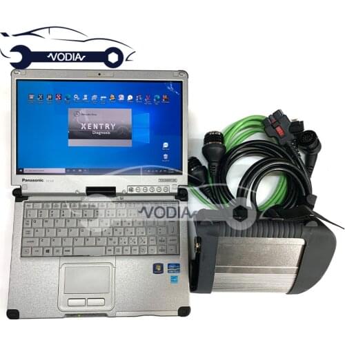 MB STAR C4 Diagnosis Multiplexer for Benz MB SD Connect Compact C4 For Benz Car Truck Diagnostic Scanner Tool +CF C2 laptop