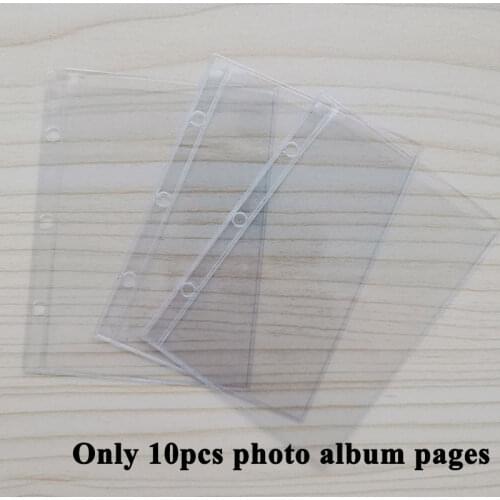 3 Inch Photo Album Inner Pages 10 Sheet Inner Pockets For Album Photo Photocard Name Card Mini Photo Album Inner Page