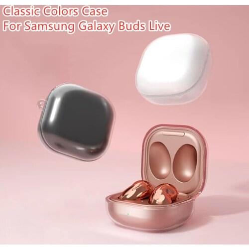 Classic 3 Colors【Ready Stock】Cover for Samsung Galaxy Buds Live Case Transparent Earphone Soft Anti-fall Protector Accessories