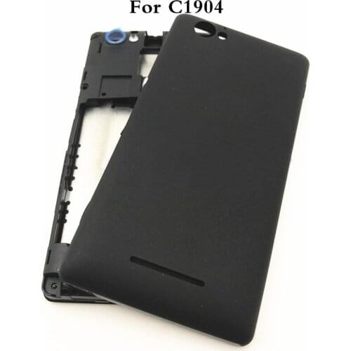 Full Housing LCD Panel Middle Frame Case Battery Door Cover Side Button For Sony Xperia M C1904 C1905 C2004 C2005 Repats