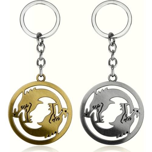 Dongsheng Hot Games Vintage Over watch Keychains Anime Key Cover Key Holder Hanzo Keyring Jewelry Men Chaveiro Llaveros