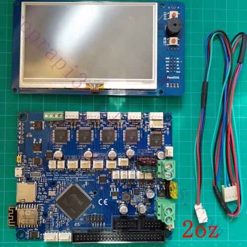 Duet 2 WIFI V1.04 Motherboard DUET WIFI Controller board with PanelDue 7i 4.3i screen Integrated For 3D Printer w/ TF card