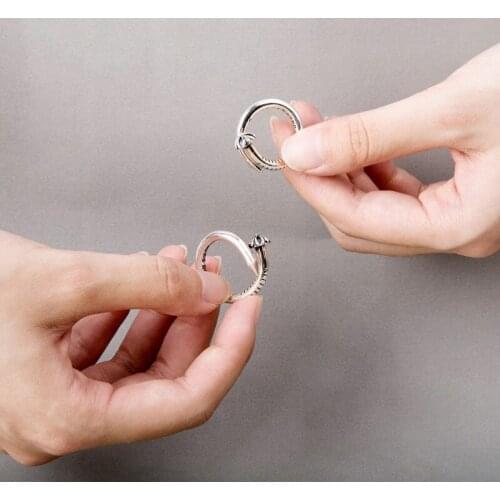 Miuoxion Vintage Flower Nail Adjustable Ring Personality Fashion Jewelry For Women Feature Namour Charm Gift All Seasons