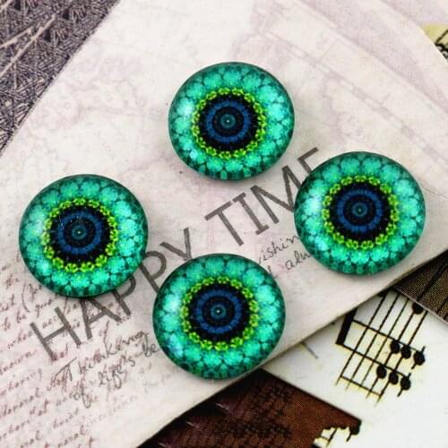 New Fashion 20pcs 12mm Handmade Photo Glass Cabochons (E7-19)