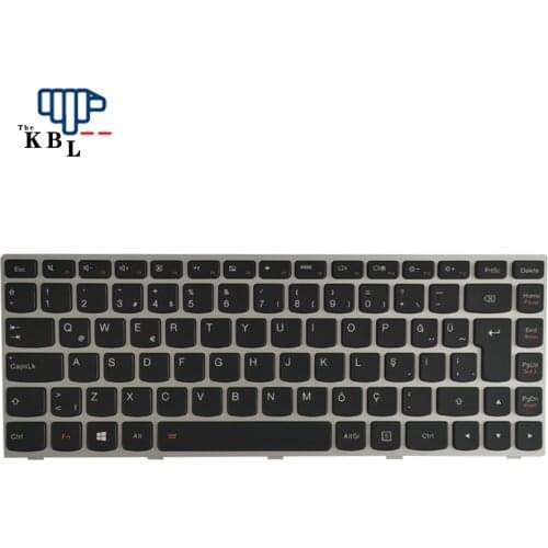 New For Lenovo Ideapad G40-30 G40 G40-45 G40-70 G40-80 N40-70 N40-30 B40-70 Turkey Language Silver Backlit Laptop Keyboard