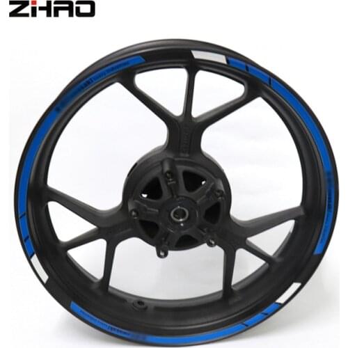 New high quality Fit Motorcycle Wheel Sticker stripe Reflective Rim For Kawasaki VN1500 VN1600 Zephyr1100 ZXR750 GPZ500S/EX500R