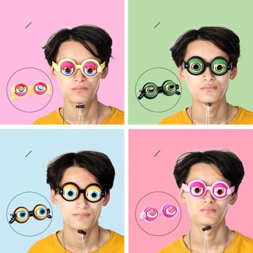 Crazy Eyes Glasses Toy Supplies Kids Party Favor Funny Pranks Glasses For Christmas Birthday Gift Plastic Novelty Toys Kids Toys