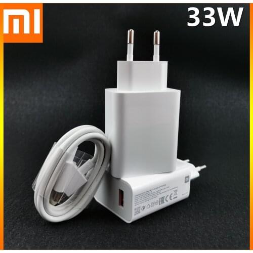 Xiaomi Redmi Note 10 Pro Turbo Charger Original Max 33W QC 4.0 EU Wall Fast Charge 5A USB Type C Cable For 10X Pro Note 10