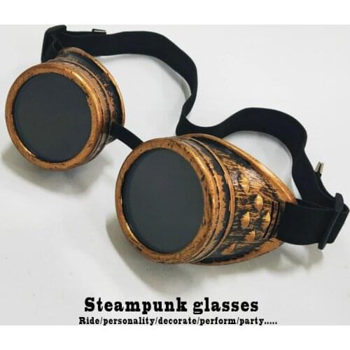 2021 NEW Hot Sale Steampunk Retro Motorcycle Goggles Drivers Anti Vertigo Goggles Cosplay Decorative Glasses Night Goggles