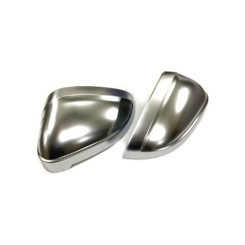 S Line Style Silver Matt Chrome Side Mirror Cap Replacement For Audi A4 & A5 B9 Model