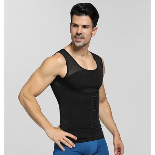Comfortable Tight Body Waist Waist Seamless Knitted Vest Mens Beer Belly Fitness Adjustable Shaper Suit