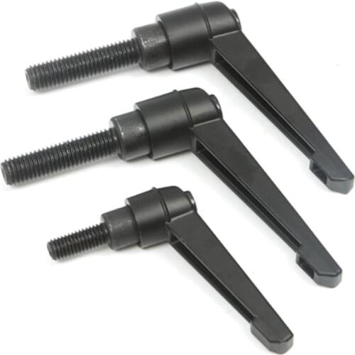 1pcs M5 M6 M8 M10 M12 Screws Clamping Lever Machinery L shape Adjustable Handle Locking External Male Thread Knob Bolt Screw