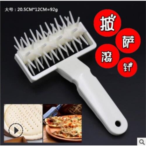 1 PC ABS Pizza Pastry Roller Pin Baking Cookie Biscuit Dough Pie Holes Puncher Household Baking Machine Cooking Tools