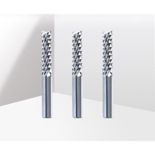 1 pcs Carbide Tungsten Corn teeth cutting 3.175/4/6mm milling bits end CNC PCB Milling bits cutter for Engraving machine