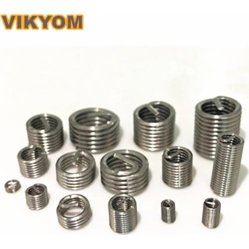 304 stainless steel wire brace screw sleeve sheath screw wire sleeve M2 / 2.5 / 3 / 4 / 5 / 6-24 Thread sleeve Tool accessories