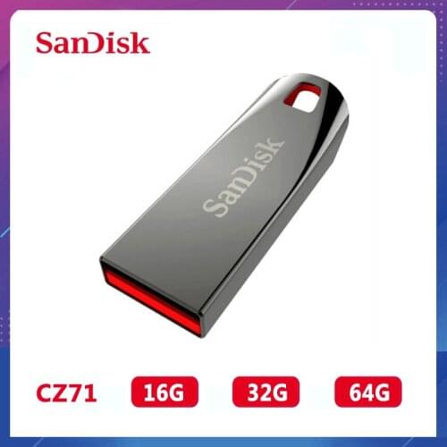 100% Original SanDisk CZ71 USB Flash Drive 32GB 64GB 16GB pendrive USB 2.0 memory stick USB Pen Drive