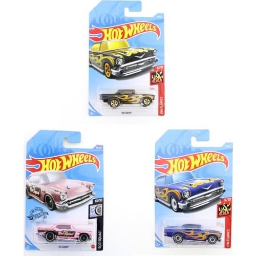 2019-09 Original Hot Wheels Mini Alloy Coupe 57 CHEVY 1/64 Metal Diecast Model Car Kids Toys Gift