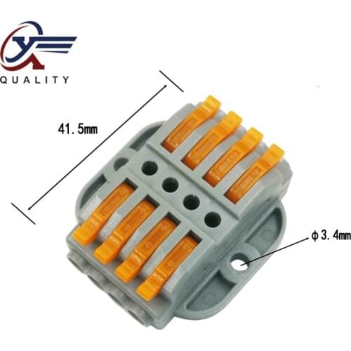 30/50/100PCS Wire Connector 4 pin New Universal Docking Fast Wiring Conductors push-in Terminal Block Electrical Equipment