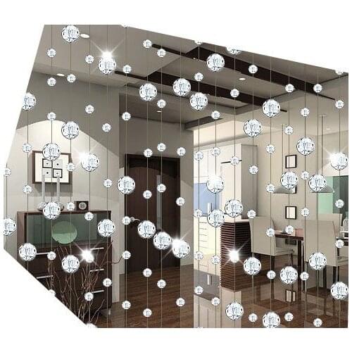 Free shipping 10meters/lot,AAA+glass Crystal wheel bead Curtain Divider glass Beaded Strands