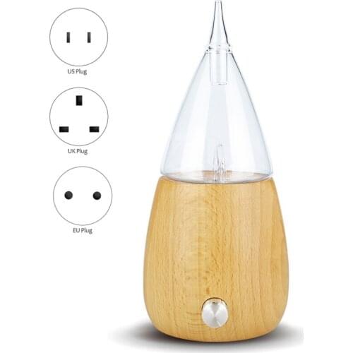 Waterless Pure Essential Oil Diffuser Wood Glass Aromatherapy Vaporizer Diffuser Aroma Essential Oil Nebulizer