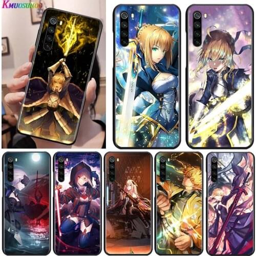 Fate saber for OPPO Reno 2 Z 2Z 2F 3 4 5 Pro 5G 4Z 4SE 5F ACE F7 A5 A9 2020 Black Phone Case Soft Cover Shell