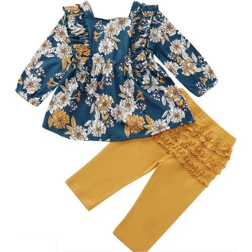 Children Clothing 2021 Autumn Toddler Girls Outfit Suit Pants Kids Tracksuit for Girls Clothes Sets Costume