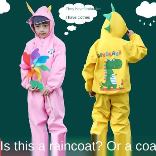 Childrens Raincoat Suit Waterproof Full Body Cartoon Boys and Girls Split Poncho Jacket raining coat rain poncho