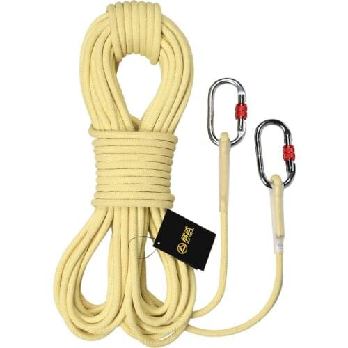 Diameter 6 8 10mm High Temperature resistance Fire protection Safety Cable rock Climbing Rappelling Rope Paracord