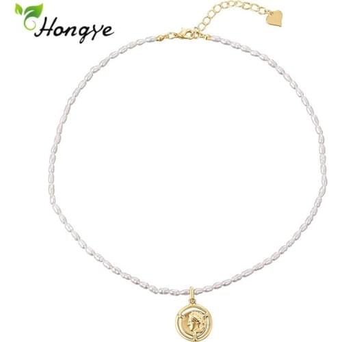 Hongye Classic Irregular Adjustable Natural Pearls Necklace Pendant Jewelry Trendy New Arrivals Fashion For Women Girl Gift New