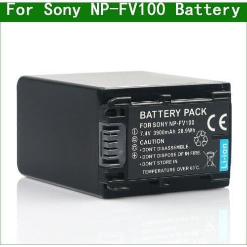 LANFULANG NP-FV100 rechargeable batteries NP FV100 Camera Battery for Sony HDR-CX580 HDR-CX590 HDR-CX250 HDR-CX260 HDR-PJ260